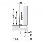 Μεντεσές Blum Modul ψυγείου 95° 91K9550 